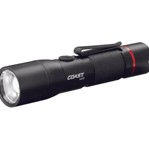 Coast HX5R 340 lm Black LED Rechargeable Flashlight CR123 Battery
