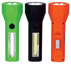 Cob Led Flashlight 3w (Pack of 18)