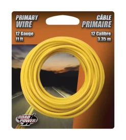 Coleman Cable 11 ft. 12 Ga. Primary Wire Yellow