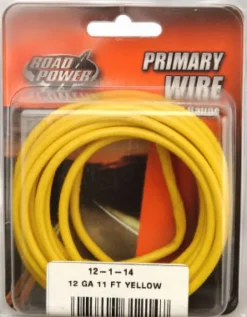 Coleman Cable 11 ft. 12 Ga. Primary Wire Yellow