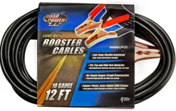Coleman Cable 10 Ga. 12 ft. Booster Cable Top and Side Post