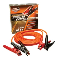 Coleman Cable 6 Ga. 16 ft. Booster Cable Top and Side Post