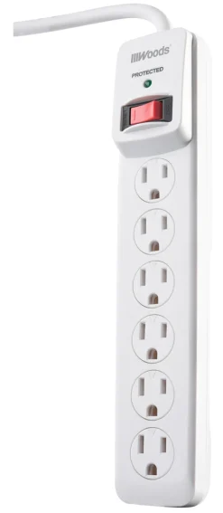 Coleman Cable 1000 J 4 ft. L 6 outlets Surge Protector (Pack of 6)