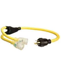 Coleman Cable 10/4 STOW 250 V 3 ft. L Generator Cord