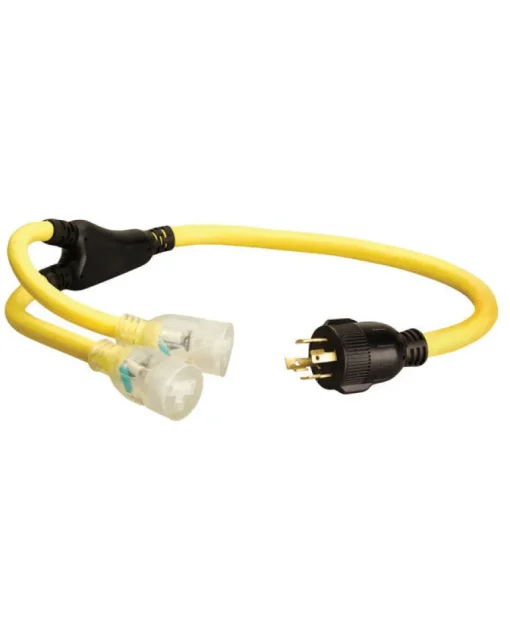 Coleman Cable 10/4 STOW 250 V 3 ft. L Generator Cord