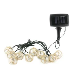 Coleman Cable Moonrays Black/White Solar Powered LED String Lights 1 pk