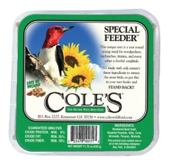 Cole's Special Feeder Assorted Species Beef Suet Wild Bird Food 11 oz