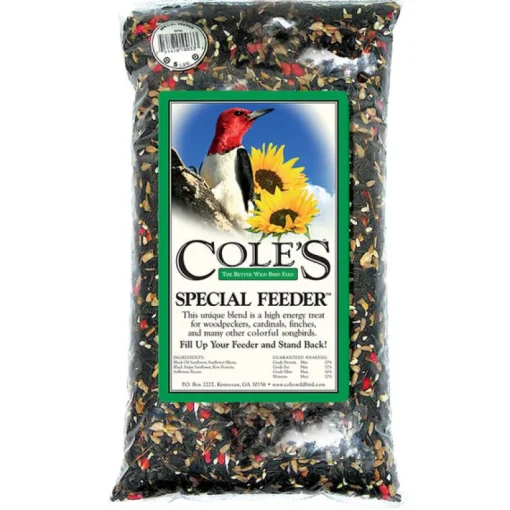 Cole's Special Feeder Wild Bird Black Oil Sunflower Bird Seed 10 lb