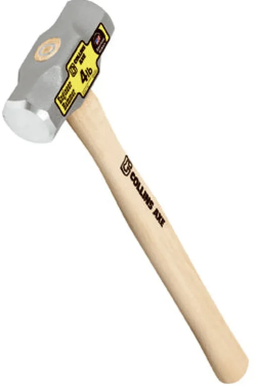 Collins 4 lb Steel Milled Face Engineering Hammer 16 in. Hickory Handle