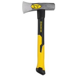 Collins High Carbon Steel Splitting Maul 3 lbs. Head with 16 L in. Black/Yellow Fiberglass Handle