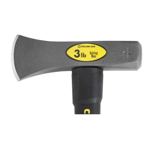 Collins High Carbon Steel Splitting Maul 3 lbs. Head with 16 L in. Black/Yellow Fiberglass Handle