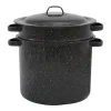 Columbian Home Graniteware Ceramic Over Steel Blancher 7.3 qt. Black (Pack of 4)