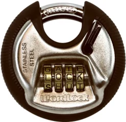Combination Discus Lock With 4 Dials, Resettable