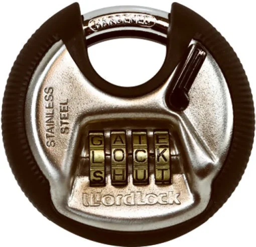 Combination Discus Lock With 4 Dials, Resettable