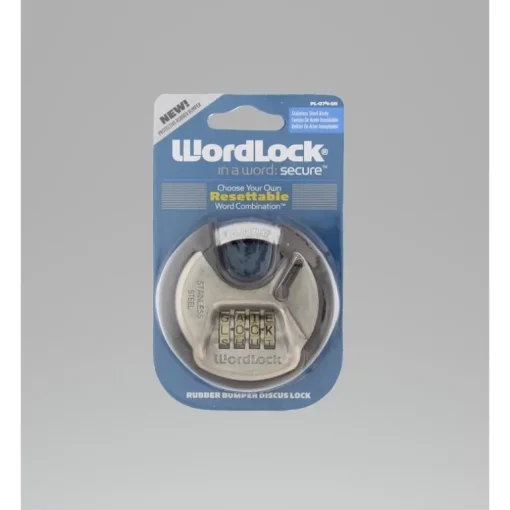 Combination Discus Lock With 4 Dials, Resettable
