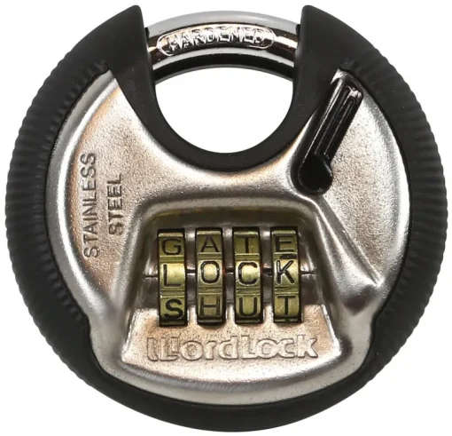 Combination Discus Lock With 4 Dials, Resettable