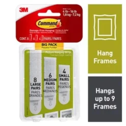 Command Strips 17211-Bpes Command Assorted Picture Hanging Strips