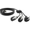 Conntek Indoor 6 ft. L Black 1 to 3 Outlet Cord 14/3 SJT 18/3 SVT