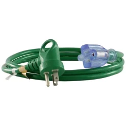 Conntek Indoor 6 ft. L Green Extension Cord 16/3 SJTW