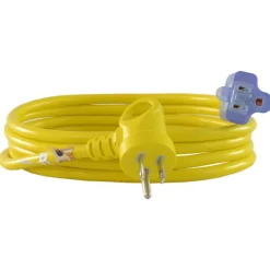 Conntek Indoor or Outdoor 9 ft. L Yellow Extension Cord 16/3 SJTW