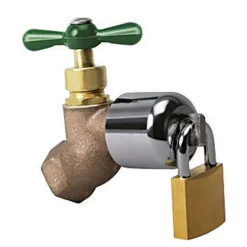 Conservco 3/4 in. Hose MPT Anti-Siphon Brass Hose Bibb Lock