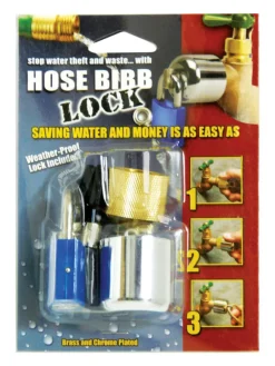 ConservCo Water Theft Hose Bibb Lock with Padlock