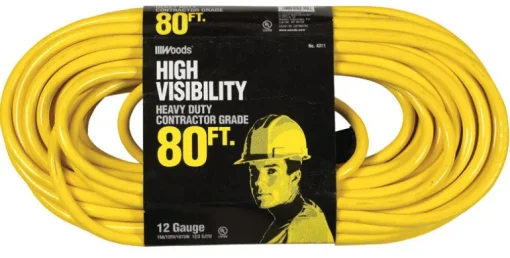 Cord Extn Flour Yell80Ft