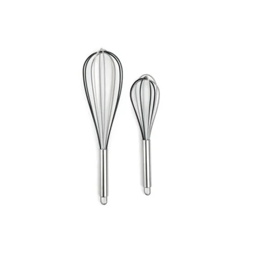 Core Home Gray Silicone/Stainless Steel Whisk Set