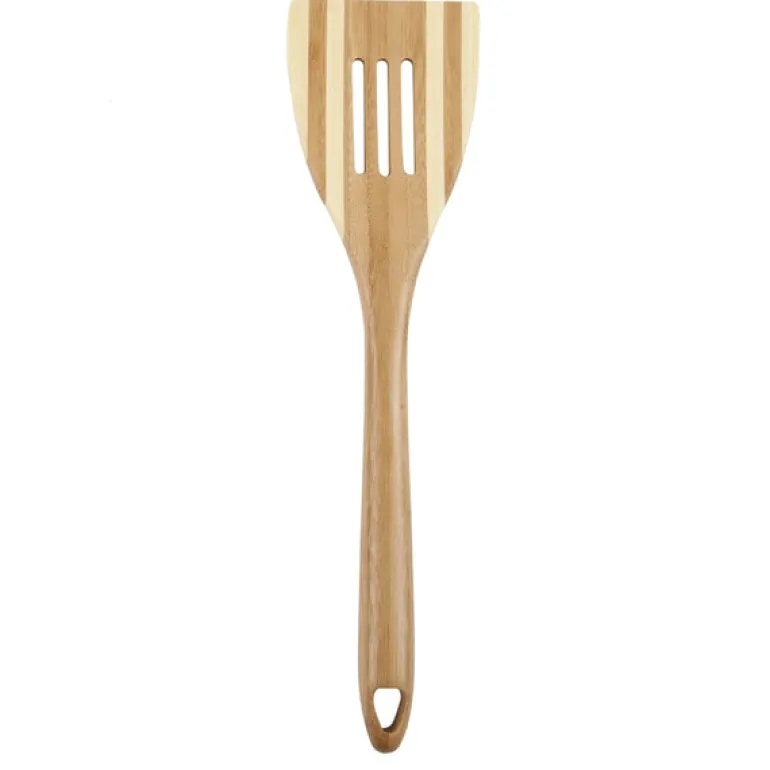 Core Kitchen Pro Chef 12 in. L Beige Bamboo Slotted Spatula