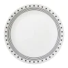 Corelle Livingware Black/White Glass City Block Dinner Plate 10-1/4 in. D 1 pk