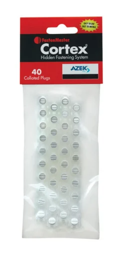 Cortex Azek White Plugs 40 pk