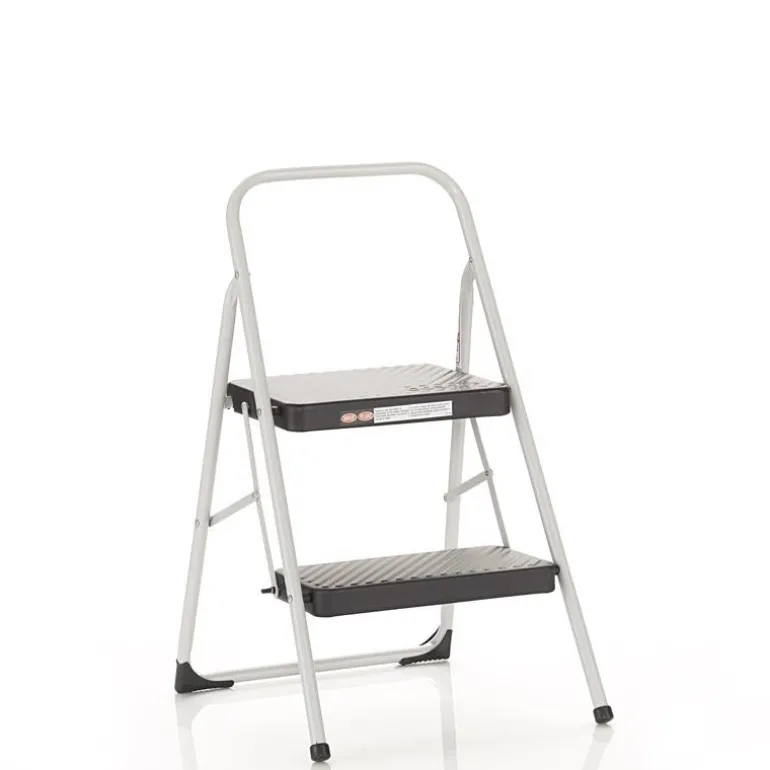 Cosco 28.15 in. H x 17.323 in. W 200 lb. capacity 2 step Steel Folding Two Step Stool