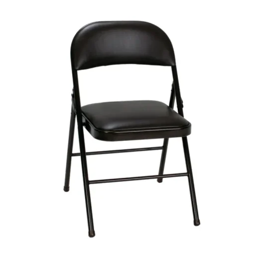 Cosco Vinyl Seat Chair Black (Pack of 4)