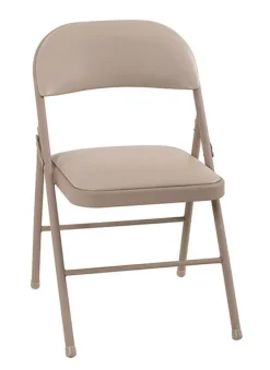Cosco Vinyl Seat Chair Sand (Pack of 4)
