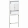 Country Cottage Spacesaver Bathroom Shelf, White, 25-3/8 x 65.25 x 8-In.