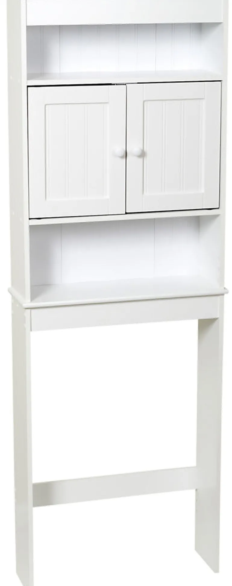 Country Cottage Spacesaver Bathroom Shelf, White, 25-3/8 x 65.25 x 8-In.