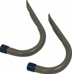 Crawford 4 in. L Powder Coated Gray Steel Handy Hanger Holder 25 lb. cap. 2 pk