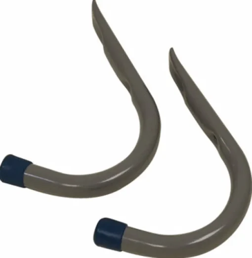 Crawford 4 in. L Powder Coated Gray Steel Handy Hanger Holder 25 lb. cap. 2 pk