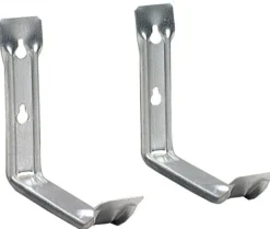 Crawford 7.25 in. L Silver Zinc Medium Utility Ladder Hook 20 lb. cap. 2 pk