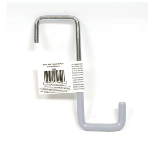 Crawford 5.75 in. L Vinyl Coated Gray Steel Large Rafter Hook 20 lb. capacity 1 pk (Pack of 25)