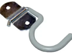 Crawford 2.5 in. L Vinyl Coated Gray Steel Small Handle Hanger Hanger Holder 5 lb. cap. 2 pk