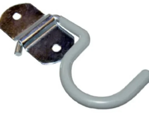 Crawford 2.5 in. L Vinyl Coated Gray Steel Small Handle Hanger Hanger Holder 5 lb. cap. 2 pk