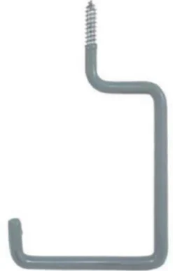 Crawford 7.17 in. L Vinyl Coated Gray Steel Large Storage Hook 20 lb. capacity 1 pk (Pack of 25)