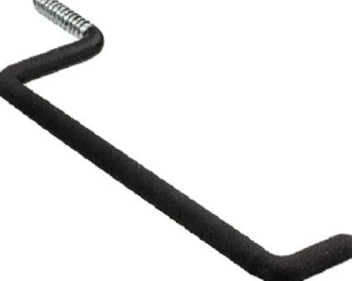 Crawford 7 in. L Vinyl Coated Black Steel Large Ladder Hook 50 lb. capacity 1 pk (Pack of 25)
