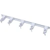 Crawford 17 in. L White Steel Sliding Spring Grip Organizer Hanger Holder 5 lb. cap. 1 pk