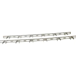 Crawford 48 in. L Zinc-Plated Silver Steel Tool Rack Hook Rack 1 pk