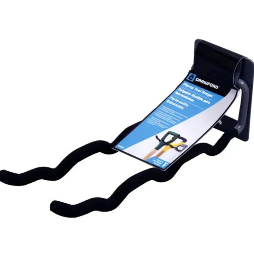 Crawford 5 in. L Zinc-Plated Gray Steel Flip Up Tool Hanger Hanger Holder 50 lb. cap. 1 pk