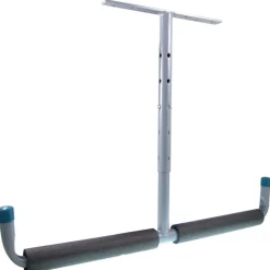 Crawford Black Steel Screw-In Adjustable Overhead Storage Hanger 50 lbs. Capacity