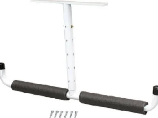Crawford Black Steel Screw-In Adjustable Overhead Storage Hanger 50 lbs. Capacity