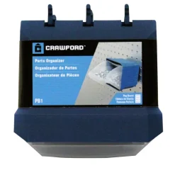 Crawford Blue Polypropylene Portable Pegboard Parts Bin 1 pk